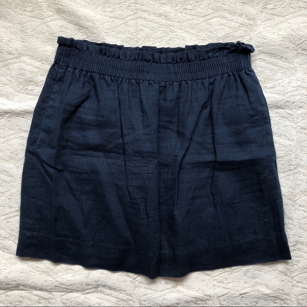 J. Crew City Mini Navy Linen